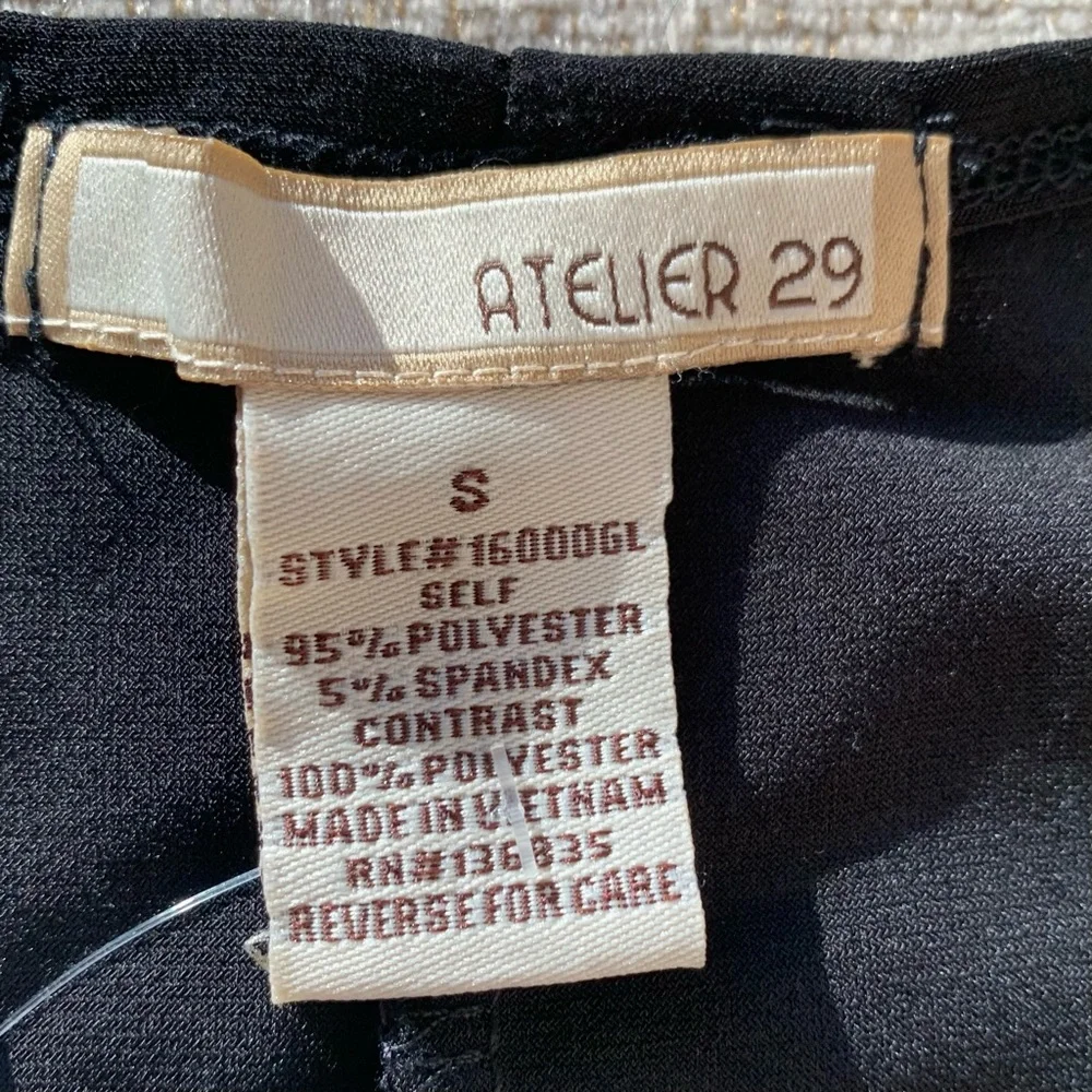 Vintage Atelier 29 shimmer split front tank top , size Small - Picture 6 of 6